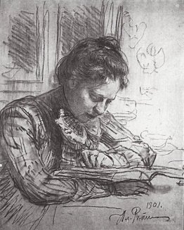 Reading (Portrait de Natalia B. Nordman)