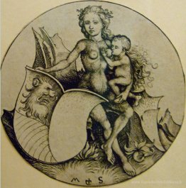 Femme sauvage avec bouclier