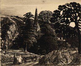 Une église parmi les arbres