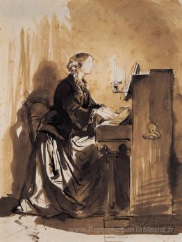 Comtesse Potocka jouant du piano