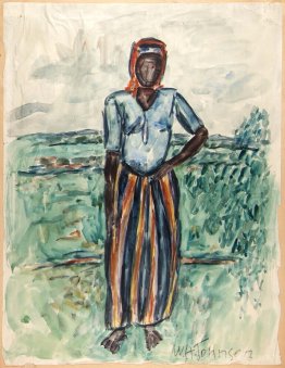 Femme africaine - Étude à Tunis