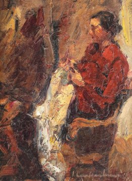L'épouse de l'artiste, coudre