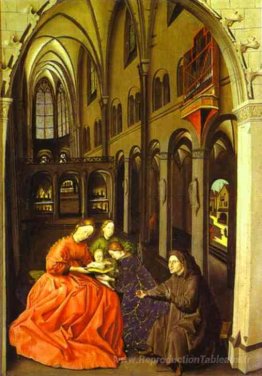 Madonna et Saints dans une église