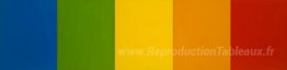 Vert bleu jaune rouge orange