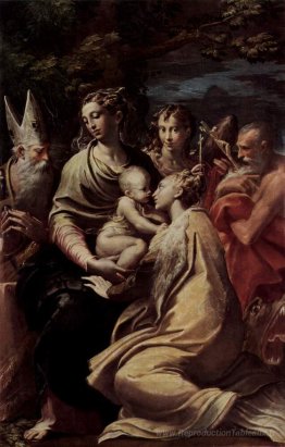 Madonna et enfant avec des saints