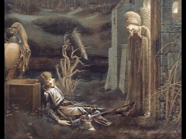 Le rêve de Launcelot à la chapelle du San Graal