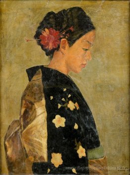 Femme jeune de profil