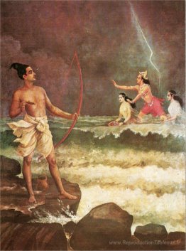 Sri Rama vaincant la mer