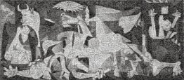 Guernica, photomosaïque monté sur l'aluminium