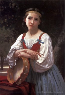 Gitan avec un tambour basque