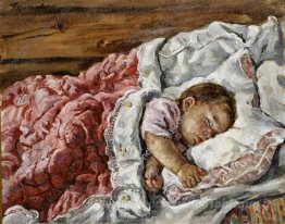 Katya dormant (sur le côté gauche)