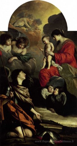 Saint Michael consacrant ses armes à la vierge