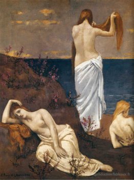 Jeunes filles au bord de la mer