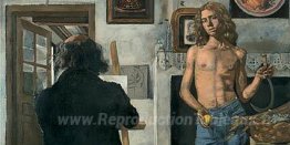 Autoportrait de peintre avec son modèle