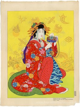 Daikoku, DIEU La Richesse Personnifie par und Courtisane du Shim