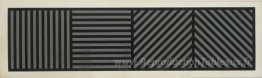 Bandes de lignes d'un pouce de large dans quatre directions en n
