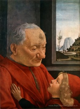 Vieil homme avec un jeune garçon