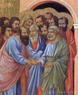L'arrivée des apôtres à la Vierge (fragment)