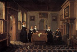 Cinq dames dans un intérieur.010 Titre (s) alternatif 0 Une entr