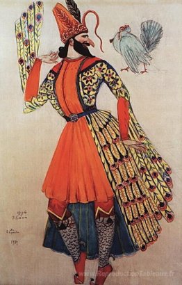 Conception de costumes d'un clown pour un opéra par A. Spensiaro