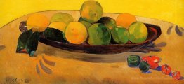 Nature morte avec les oranges tahitiennes