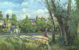 Lumière du soleil sur la route pontoise