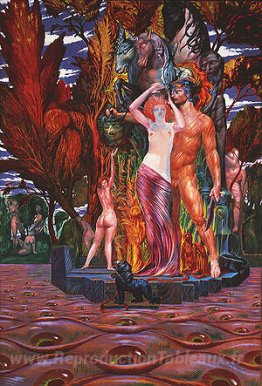 Aphrodite et Persée sur l'île des yeux (Arcadia)