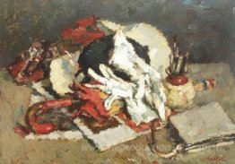 Nature morte avec des accessoires de voyage
