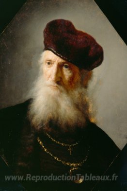 Buste d'un vieil homme barbu