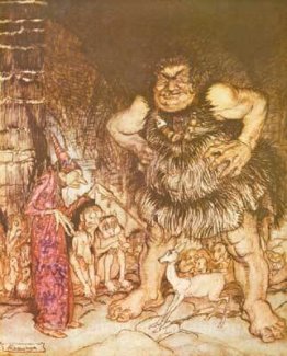 Le géant Galligua et le méchant vieux magicien transforment le d
