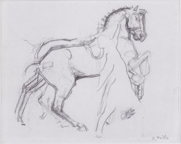 Cavalman qui jaillit un cheval