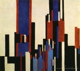 Plaines verticales bleues et rouges