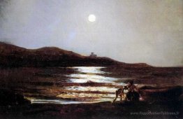 La vue de Santo Terenzo à Lerici by Night