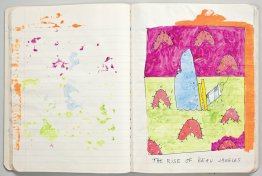 Sans titre (cahier de composition) (détail)