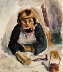 Enfant en train de prendre le petit déjeuner