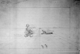 Dessin de perspective pour la chasse