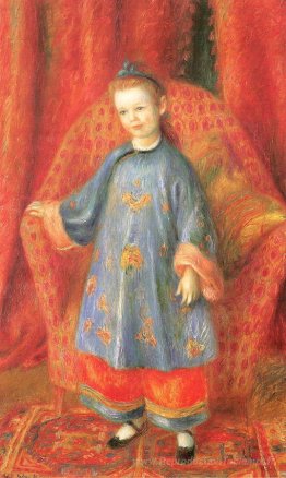 Lenna, la fille de l'artiste, dans un costume chinois
