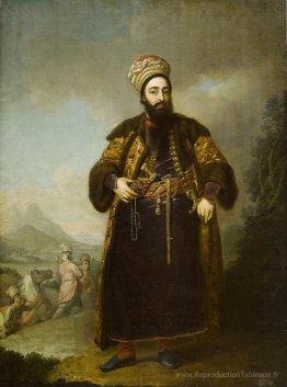 Portrait de Murtaza Kuli Khan, frère d'Aga Mahommed, le shah per