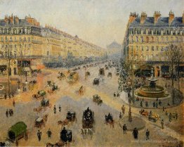 L'Avenue de l'Opéra, Paris, Sunlight, Morning d'hiver