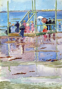 Flotter à marée basse, Revere Beach (également connu sous le nom