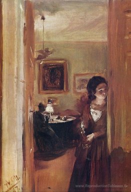 Salon avec la sœur de l'artiste