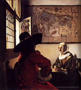 Officier et fille qui rit