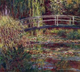 Le pont japonais (l'étang de lyin à eau, Symphonie en Rose)