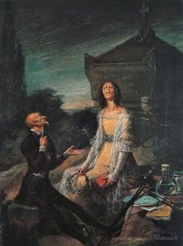 Satire de suicide de l'amour
