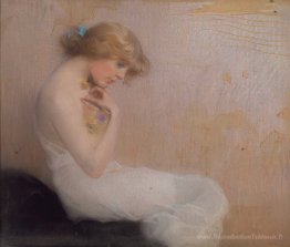 Fille assise