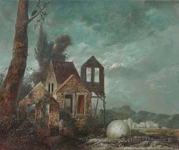 Maisons dans un paysage imaginaire