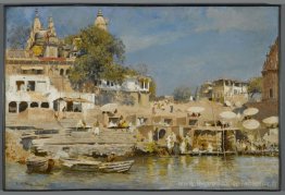 Temples et baignade ghat à Bénarès