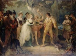 Une scène de «As You Like It» par William Shakespeare
