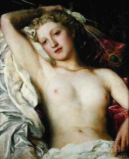 Fille avec paon