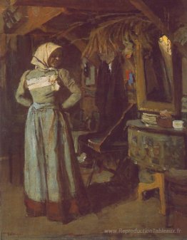 Jeune femme dans l'atelier
